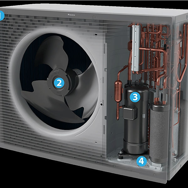 Thumbnail: Daikin EHBX 4-8 kw ar atdalītu hidro moduli (Apkure un dzesēšana) EHBX04D6V, EHB