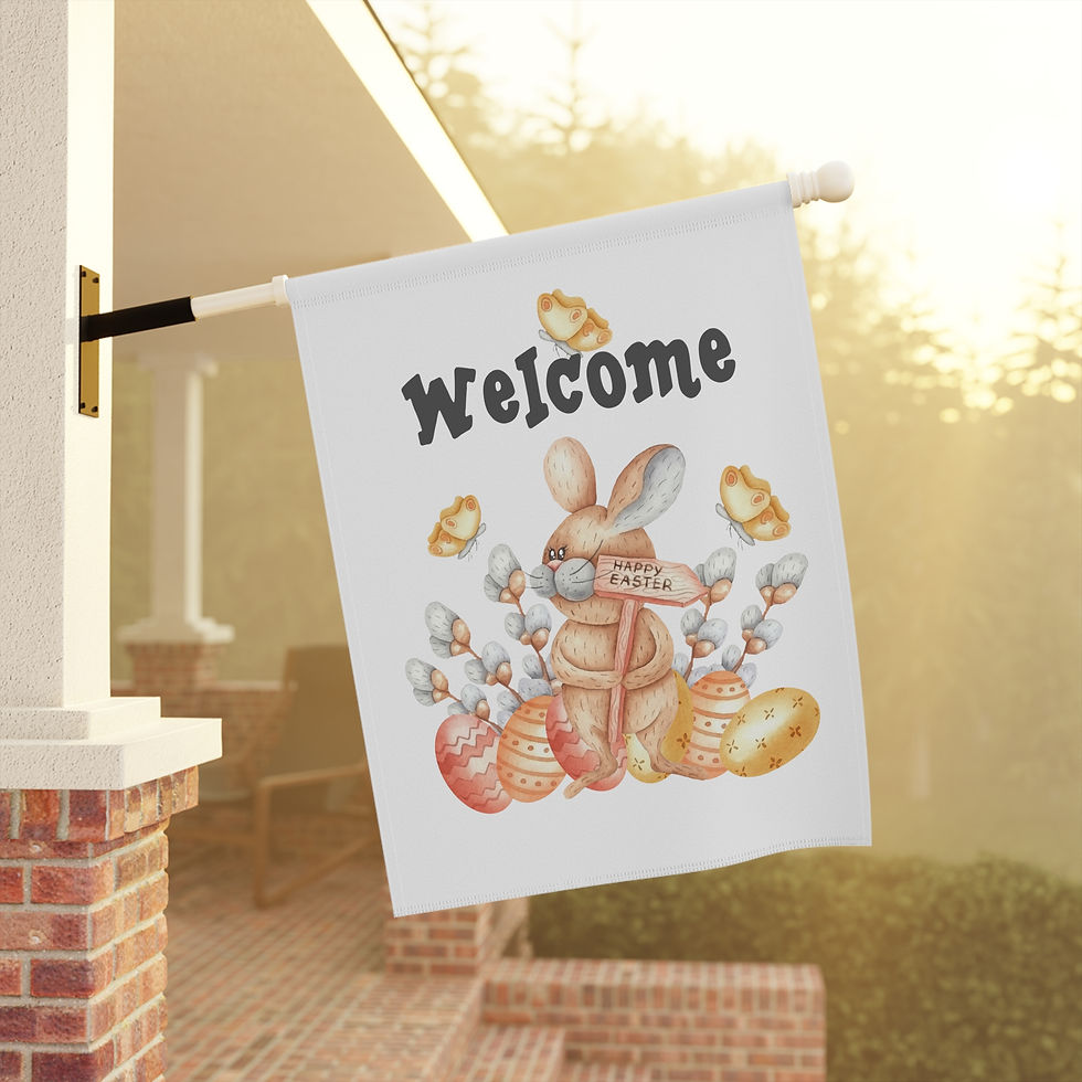 Thumbnail: Hoppy Easter Garden & House Flag
