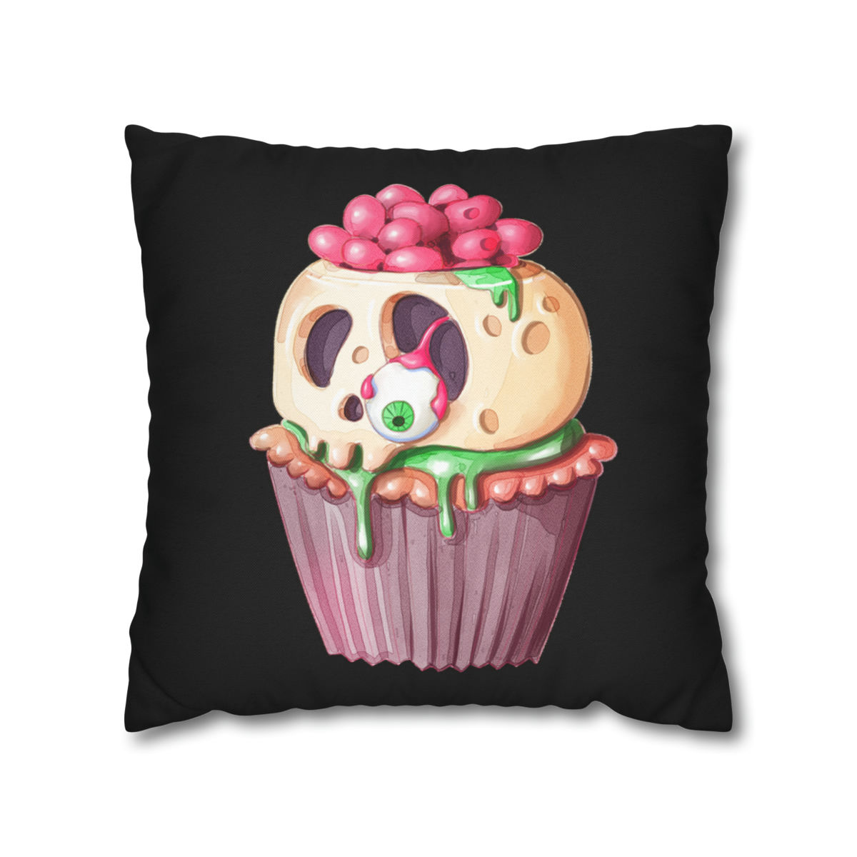 Granny Clara's Sweet Treats III Spun Polyester Square Pillow Case