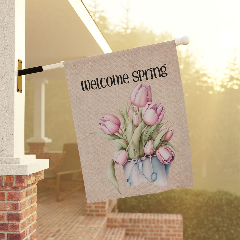 Thumbnail: Tulip Spring Garden & House Flag