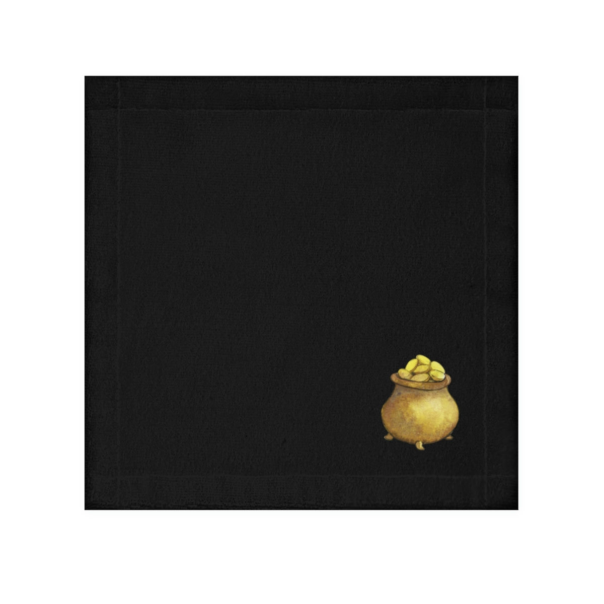 St. Patrick's Day Black Face Towel