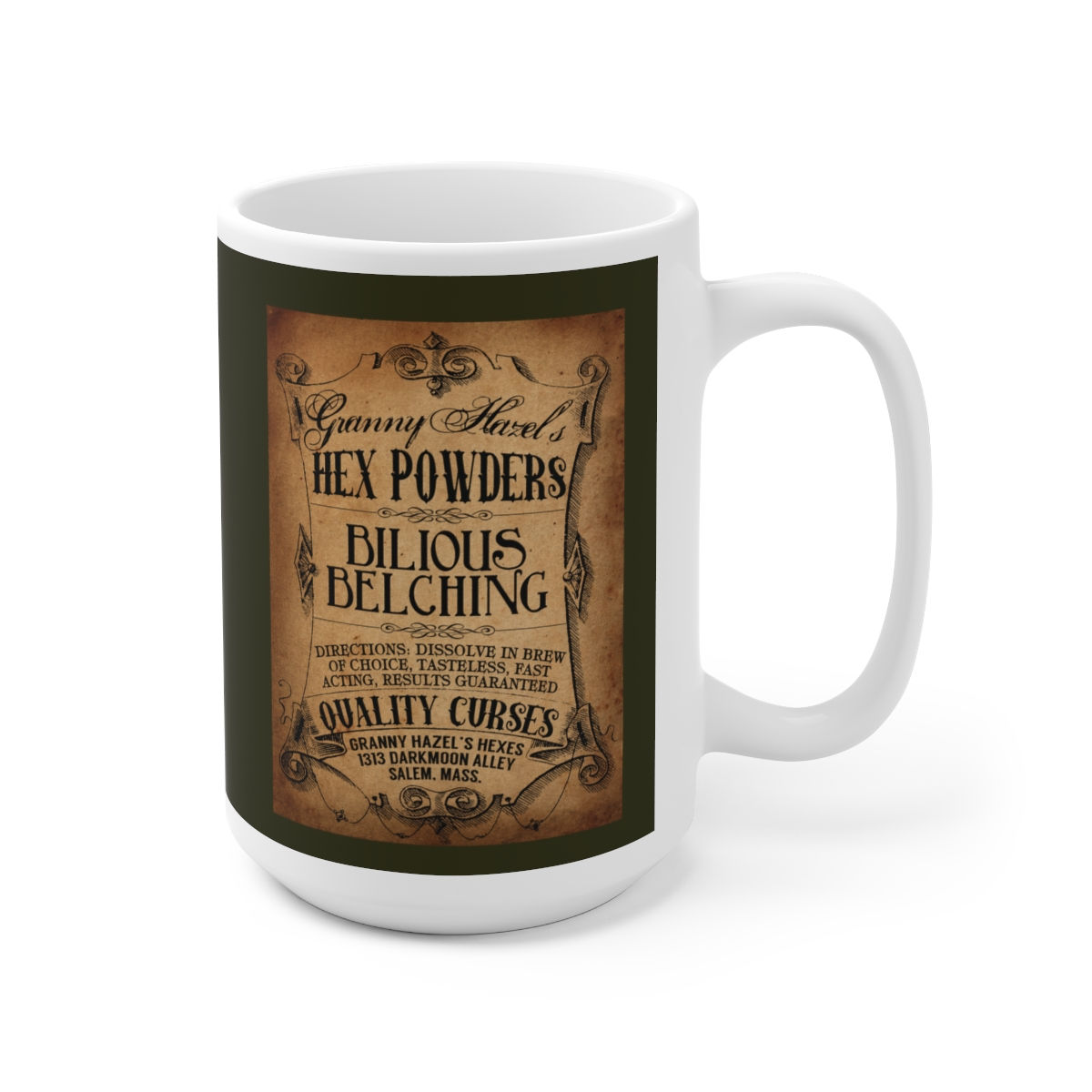 Granny Hazel's Hex Powders Bilious Belching Ceramic Mug 15oz