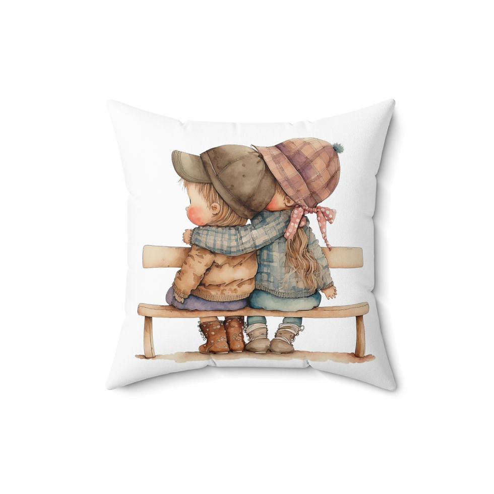 Thumbnail: Friends II Spun Polyester Square Pillow