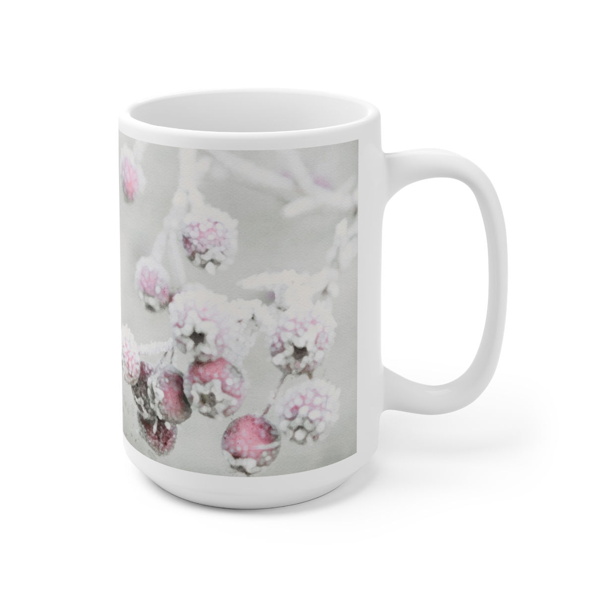 Snow on The Berries Ceramic Mug 15oz