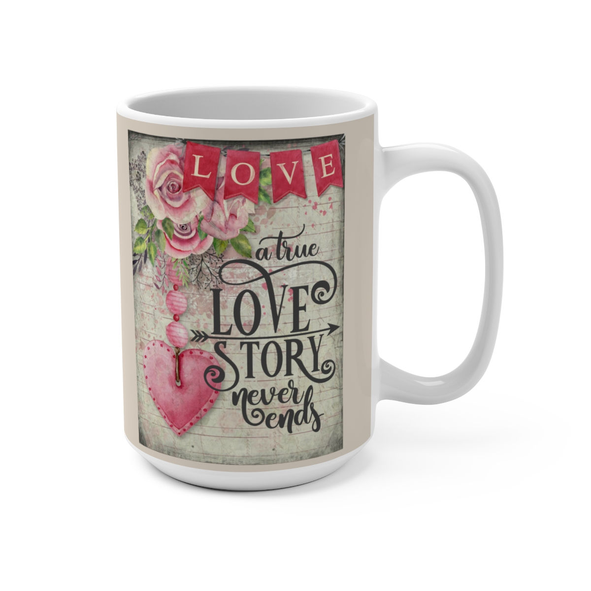 A True Love Story Valentines Mug 15oz