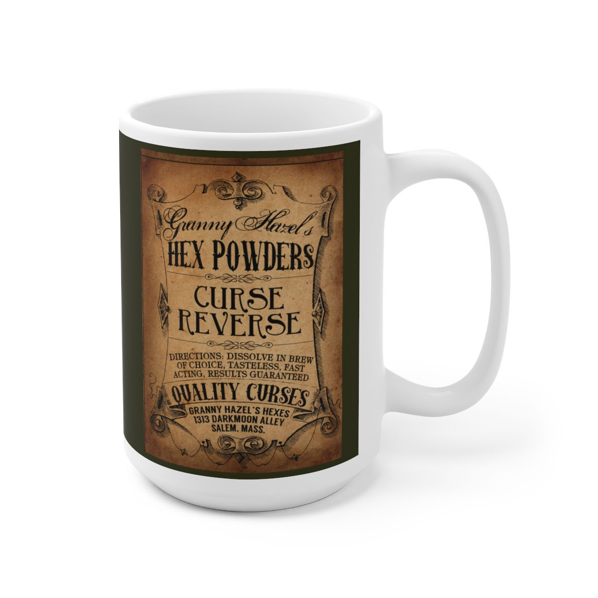 Granny Hazel's Hex Powders Curse Reverse Ceramic Mug 15