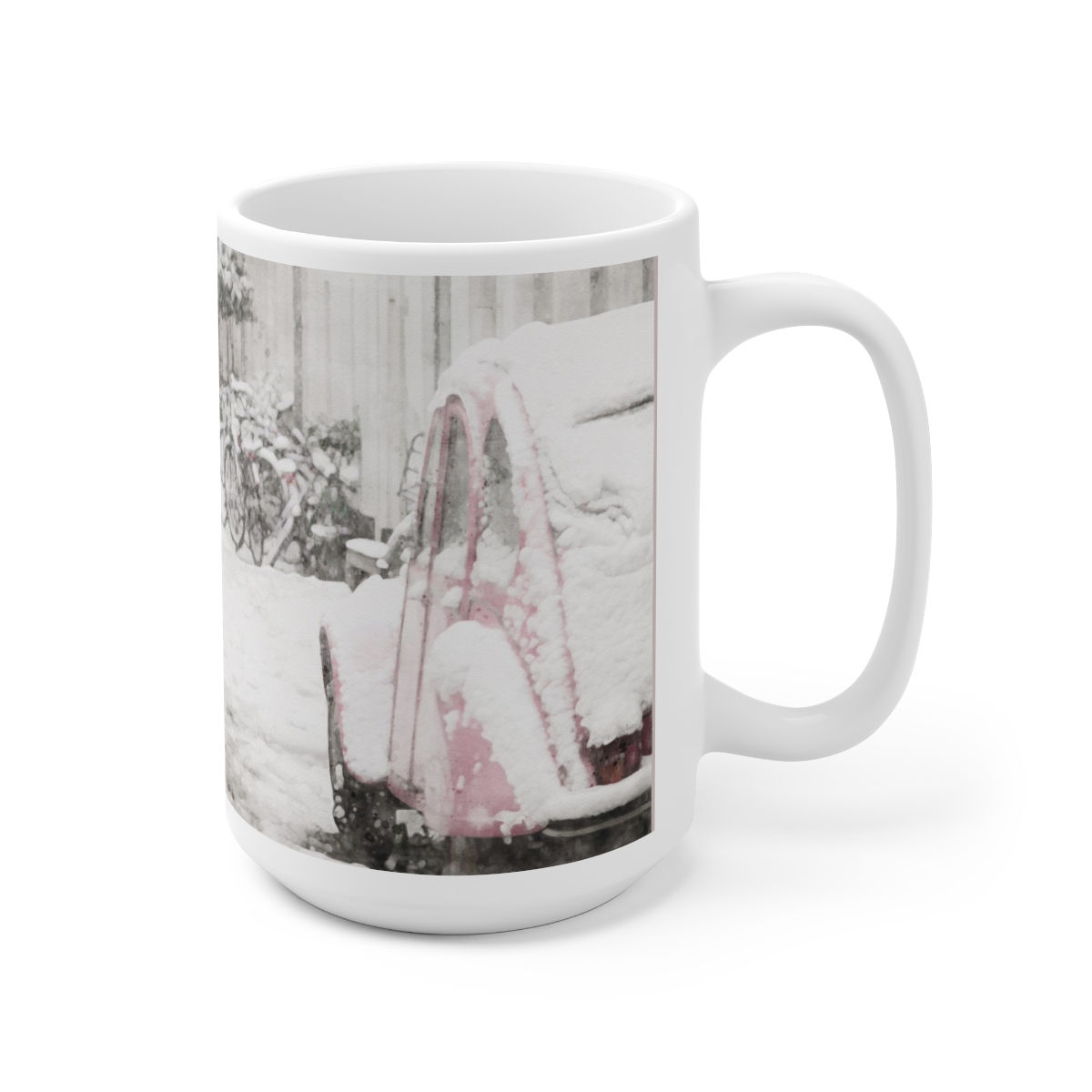 Snow Day Ceramic Mug 15oz