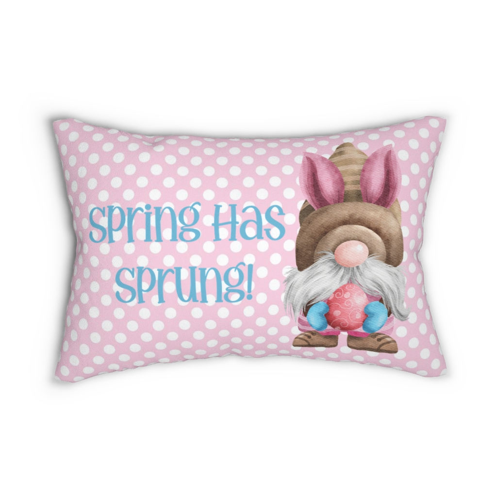 Spring has Sprung Spun Polyester Lumbar Pillow