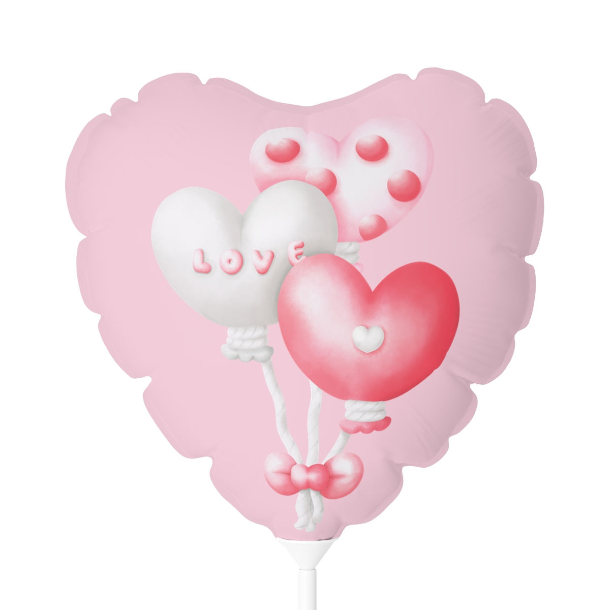 Valentine Balloon (Round and Heart-shaped), 11"