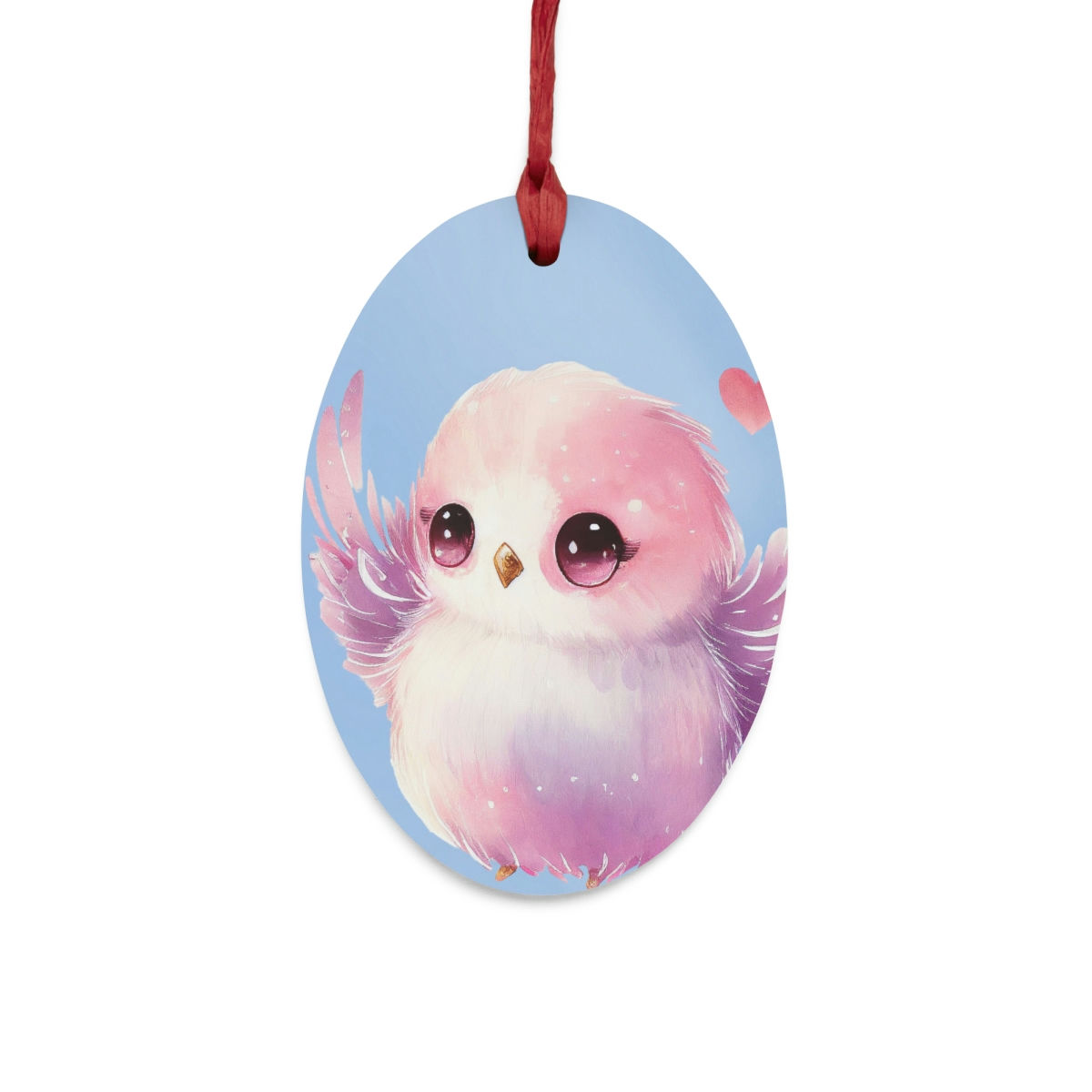 Love bird Valentine's Tree Wooden Ornaments