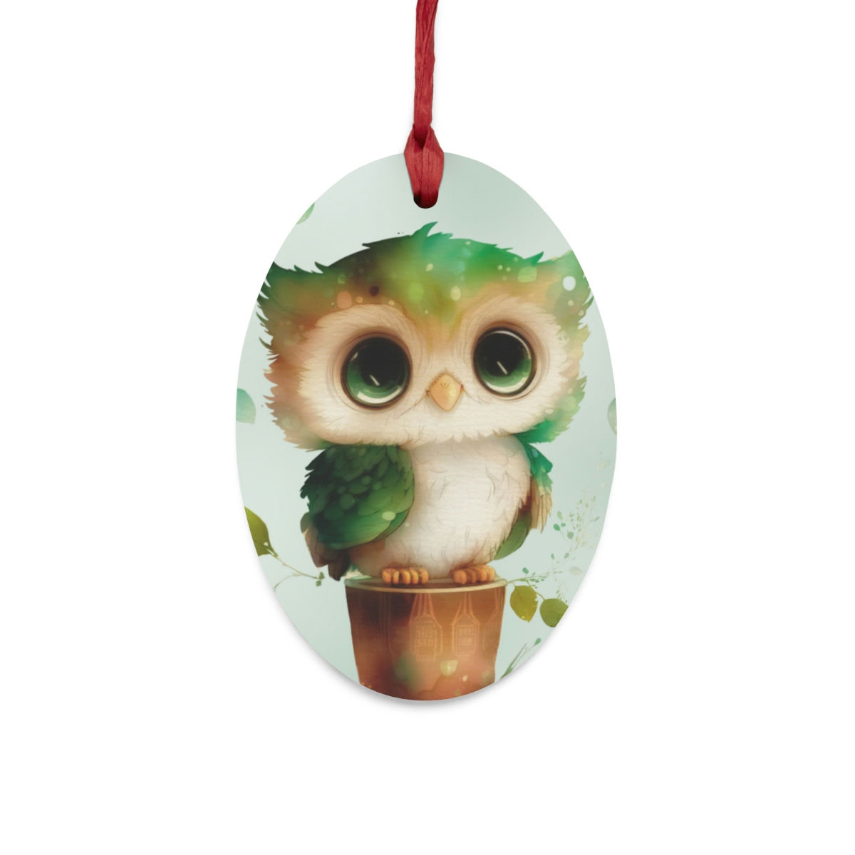 St. Patty's Owl V Wooden Ornaments