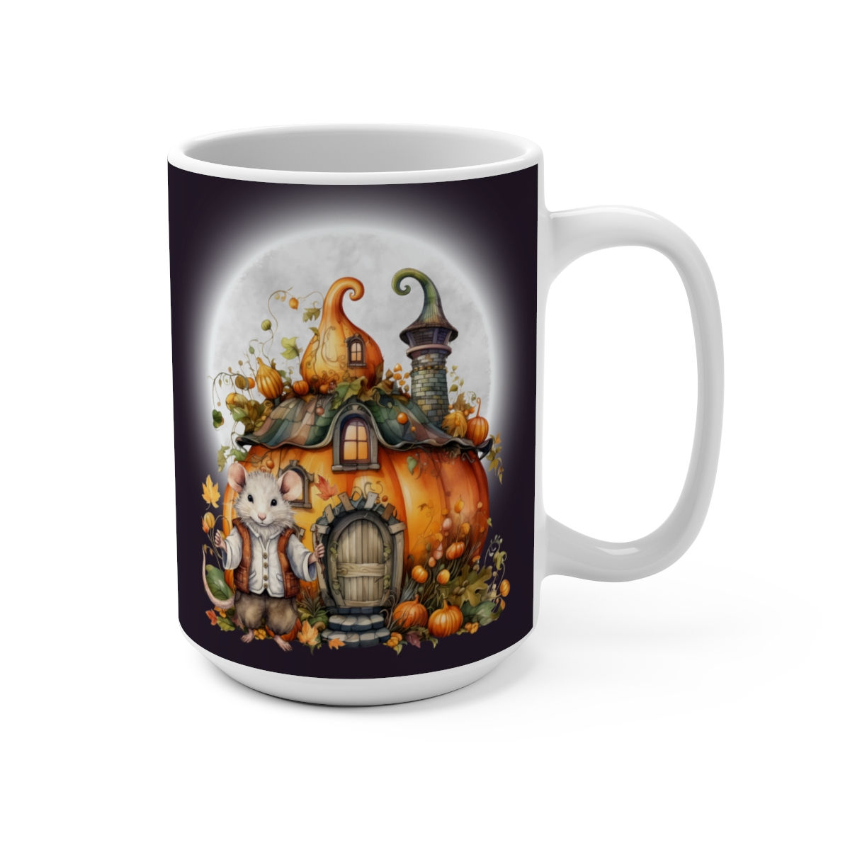 Trick or Treat Mouse House Mug 15oz