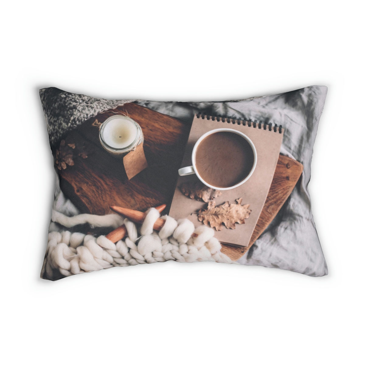 Sunday Morning Spun Polyester Lumbar Pillow