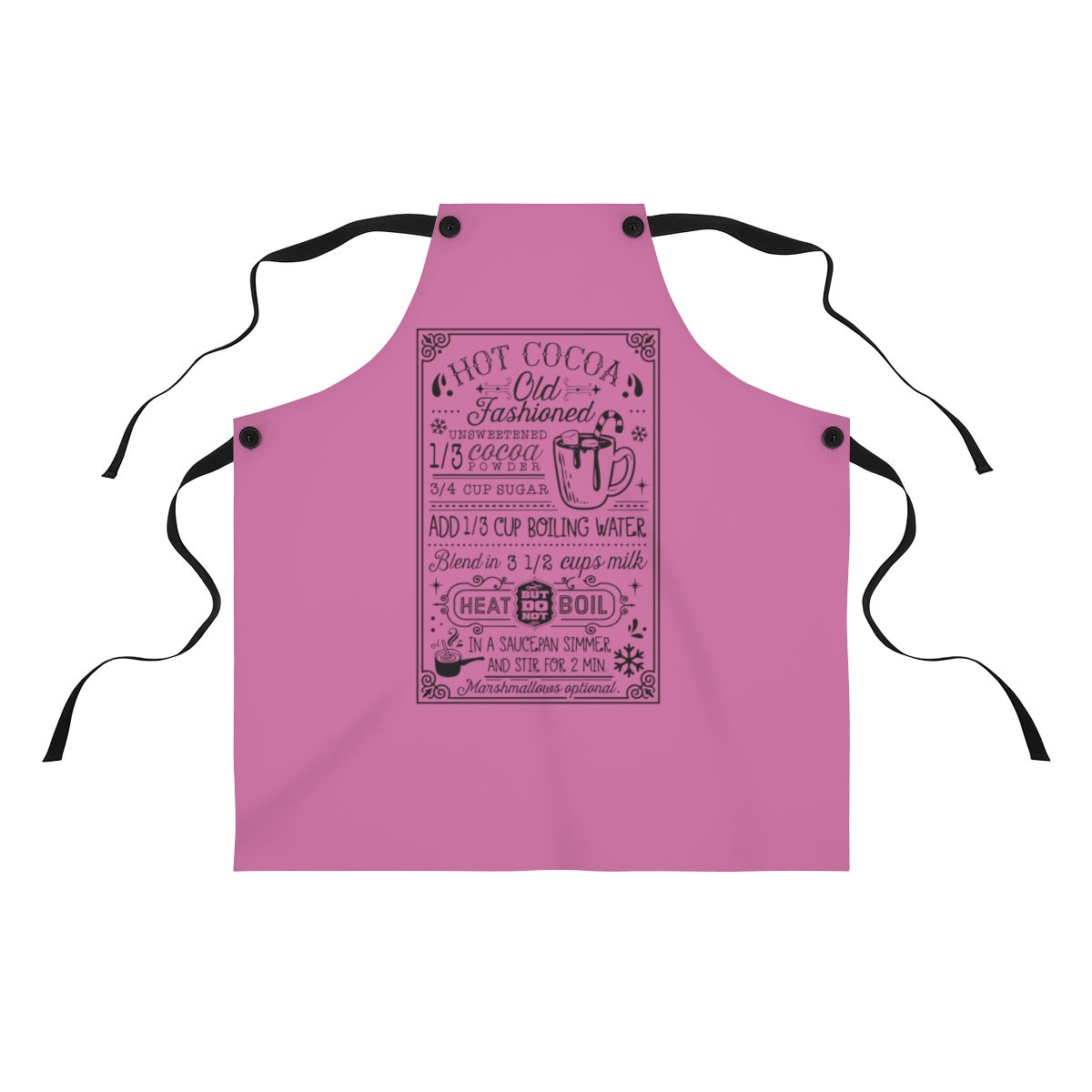 Hot Cocoa Recipe Apron (AOP)
