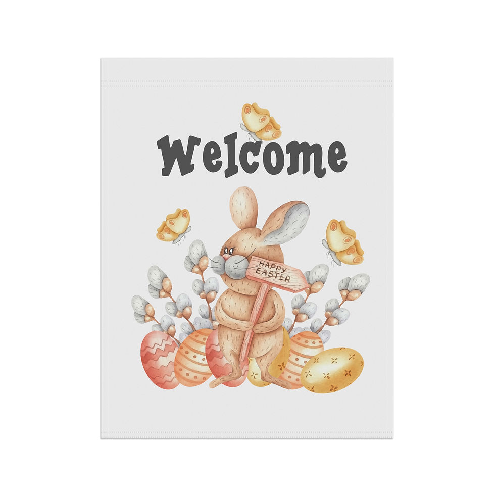 Thumbnail: Hoppy Easter Garden & House Flag