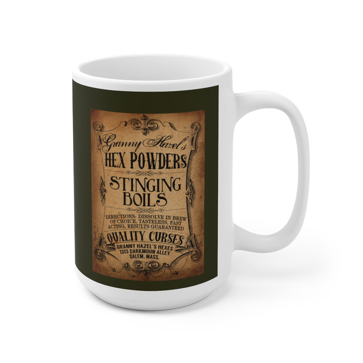 Granny Hazel's Hex Powders Stinging Boils Ceramic Mug 15oz