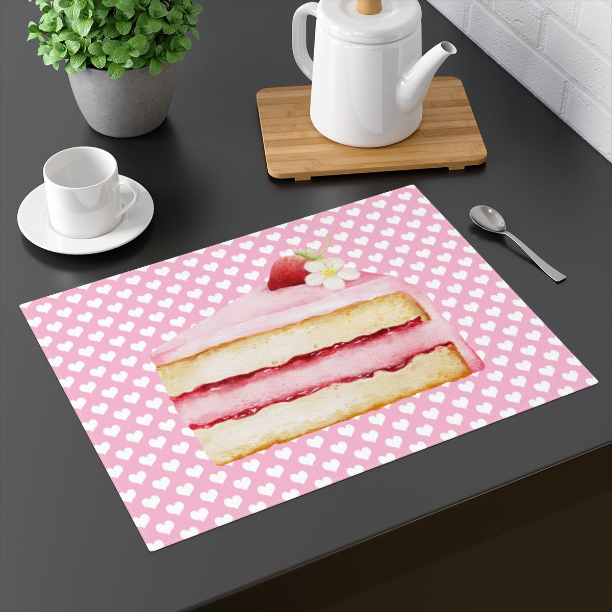 Valentine Cake Placemat 1pc