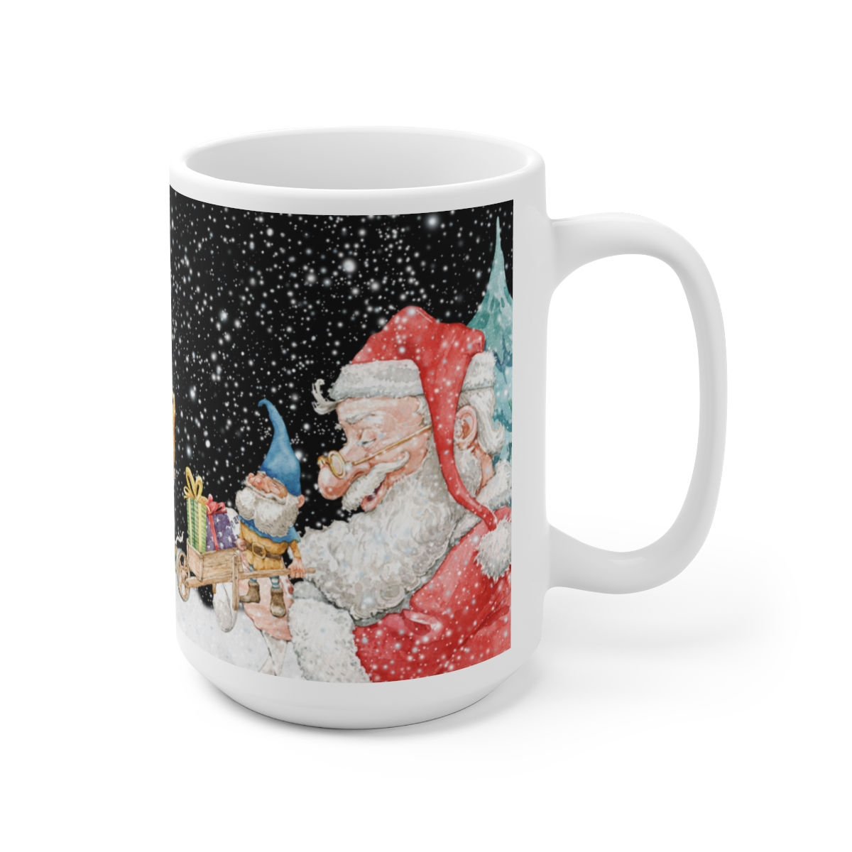 He's Checking His List Ceramic Mug 15oz