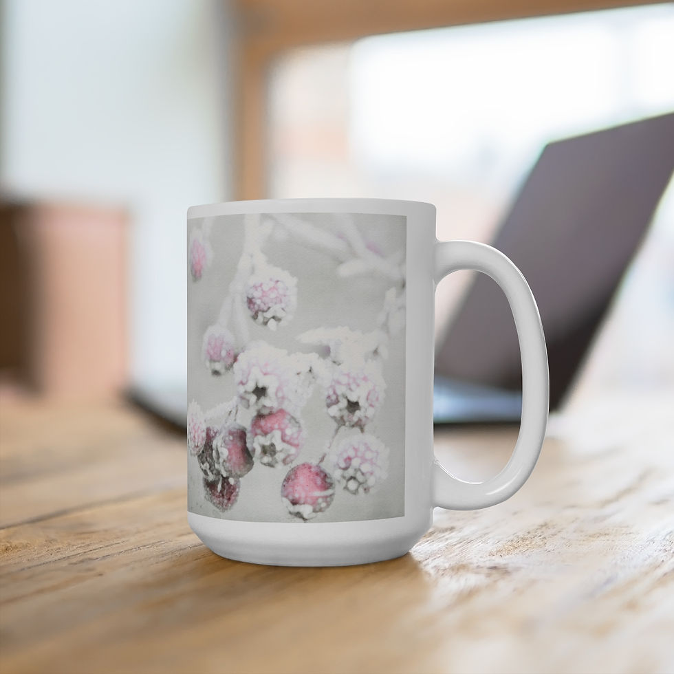 Thumbnail: Snow on The Berries Ceramic Mug 15oz