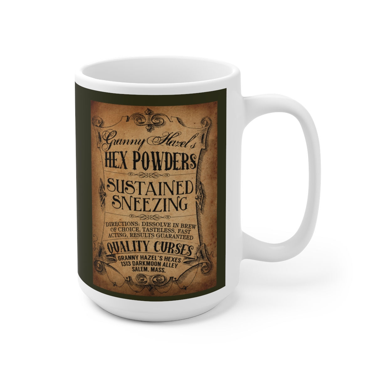 Granny Hazel's Hex Powders Sustained Sneezing Ceramic Mug 15oz