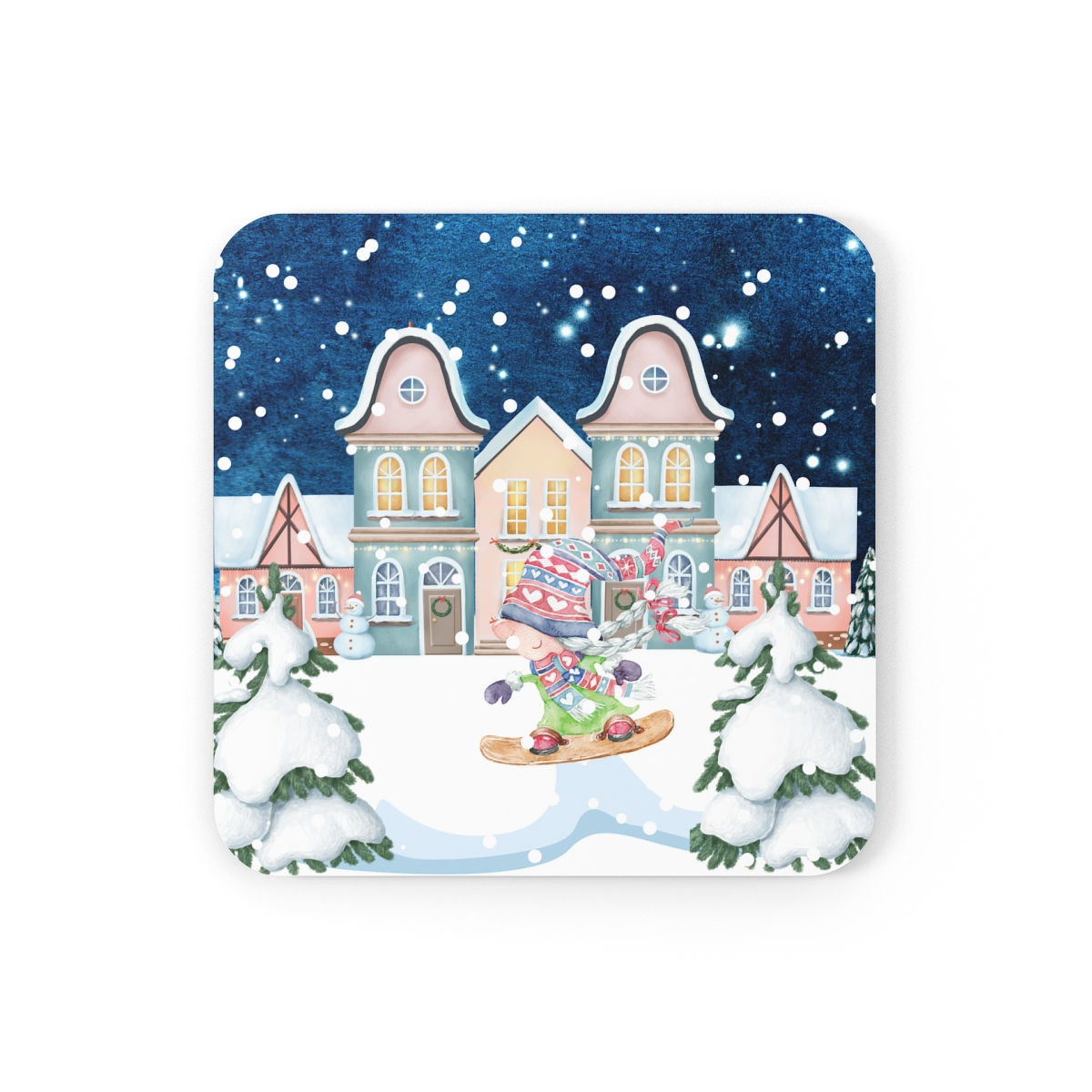 Willowville Corkwood Coaster Set