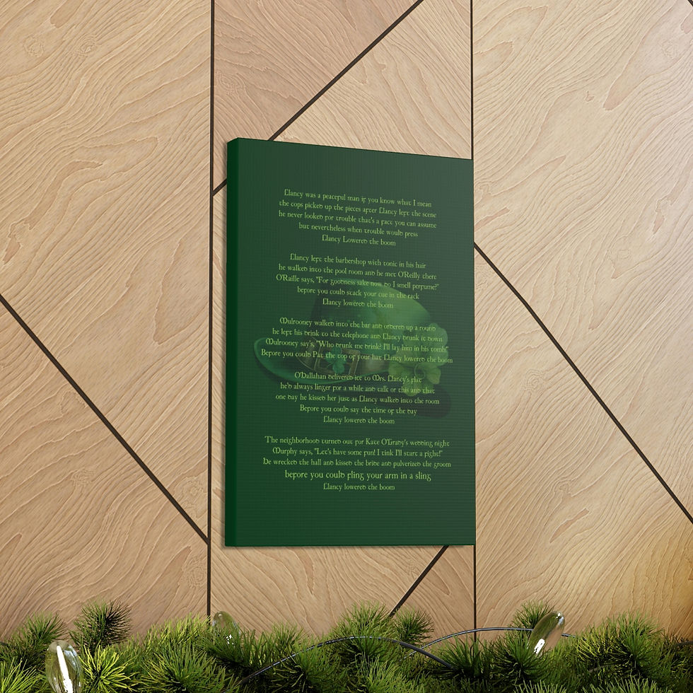 Thumbnail: Clancy Lowered The Boom Canvas Gallery Wraps