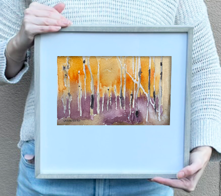 Thumbnail: Aspen Study - Orange Chroma | Framed