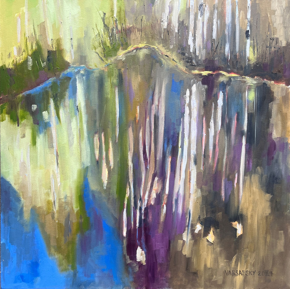 Slanted Silver Forest | Unframed