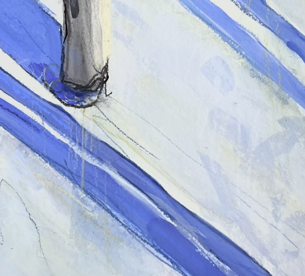 Thumbnail: Winter Aspens: Afternoon Shadows | Unframed