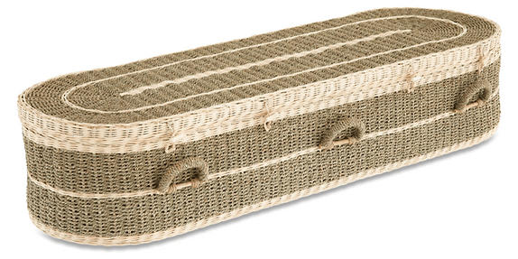 Biodegradable Pandanus Leaf Wicker Coffin