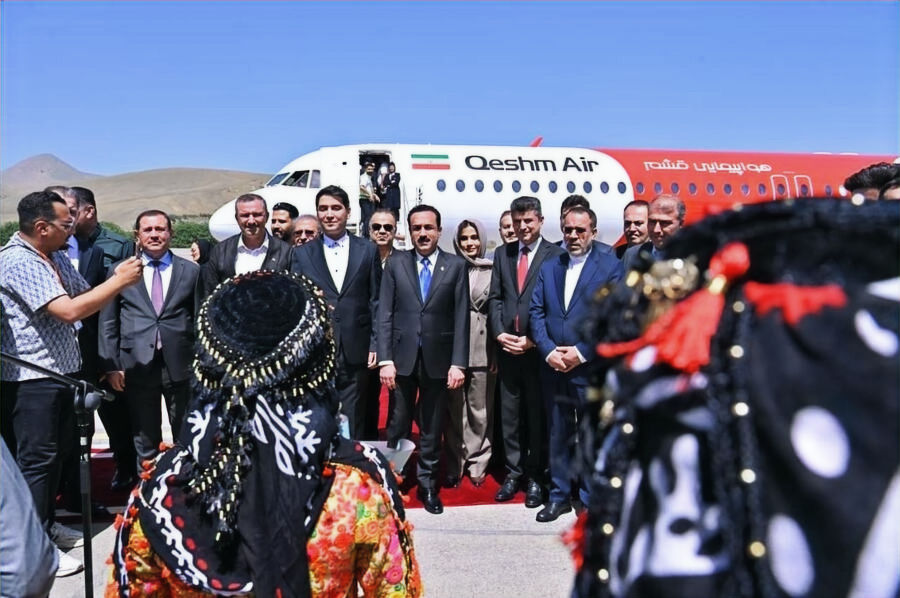 فرودگاه سنندج، مراسم استقبال از استانداران اقلیم کُردستان