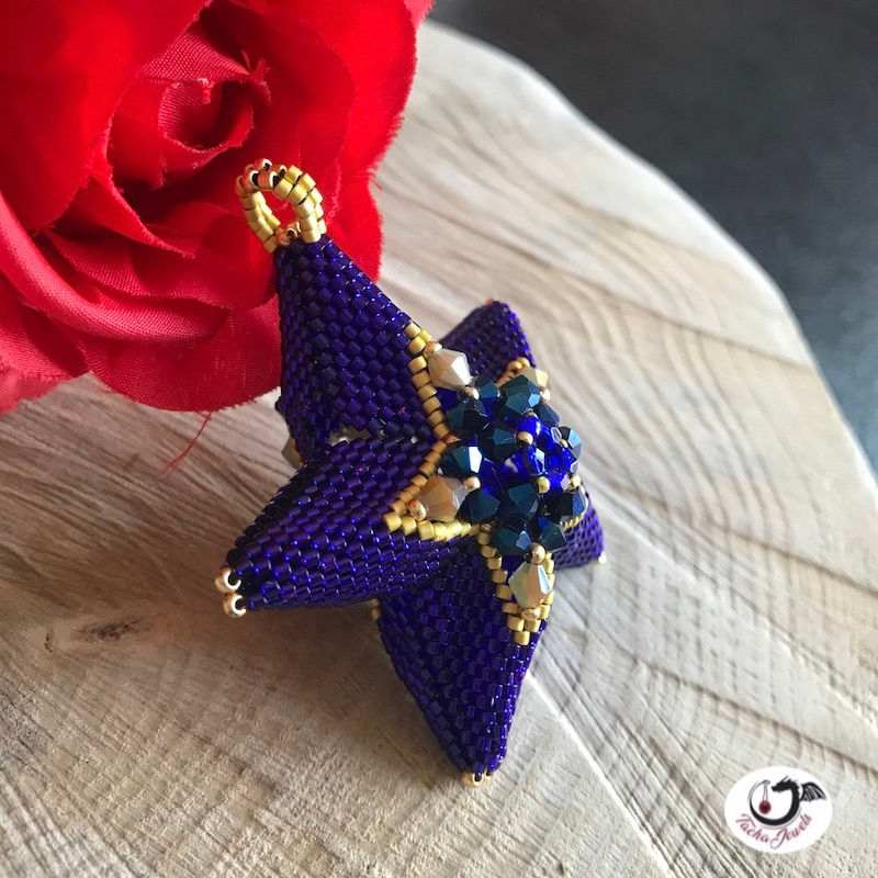 Miniature : Mini Étoile Tissée avec Cristaux Scintillants