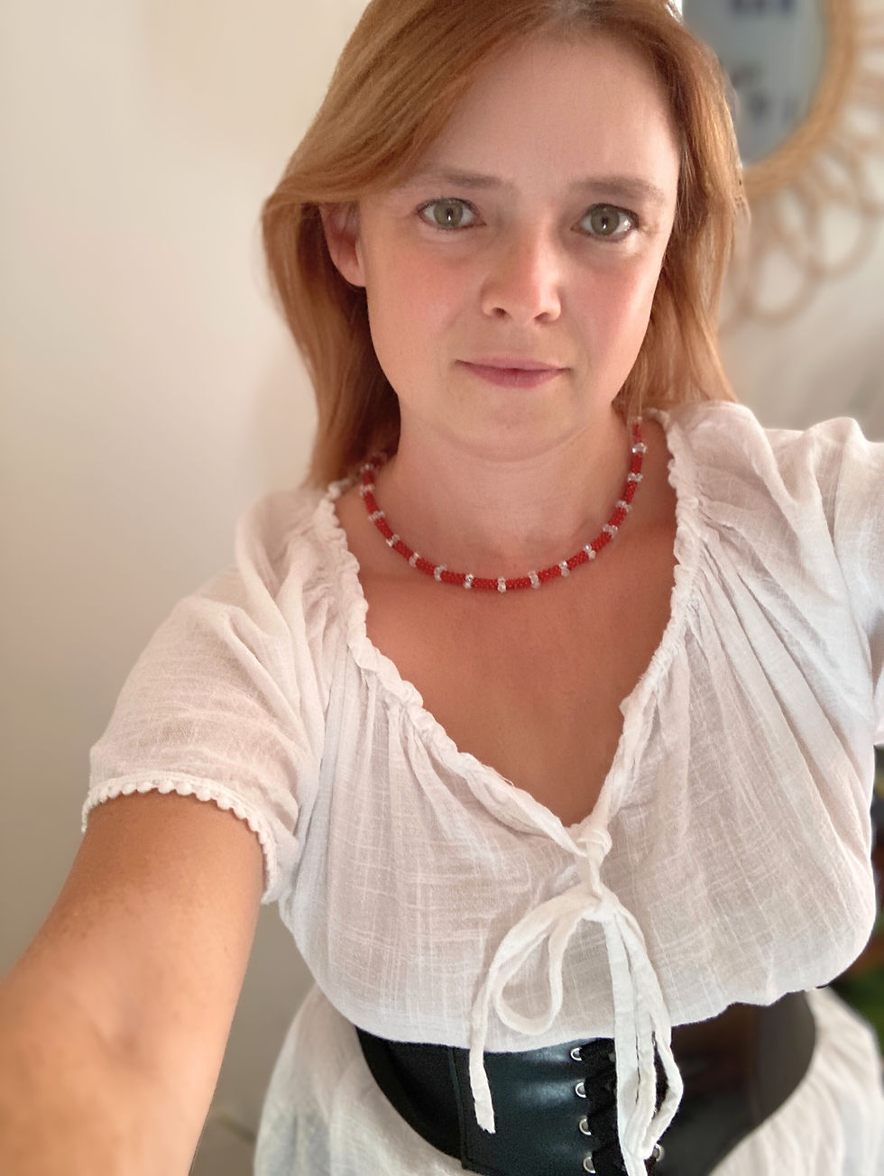 Miniature : Collier Mystique Tissé à la Main : Éclat Magique des Perles Facettes et Rocaille