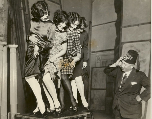 This is a press photo of my mother (far left) taken in April, 1926 when she was 16 as part of a Shriners’ event at the East Bay Opera Company in Oakland.