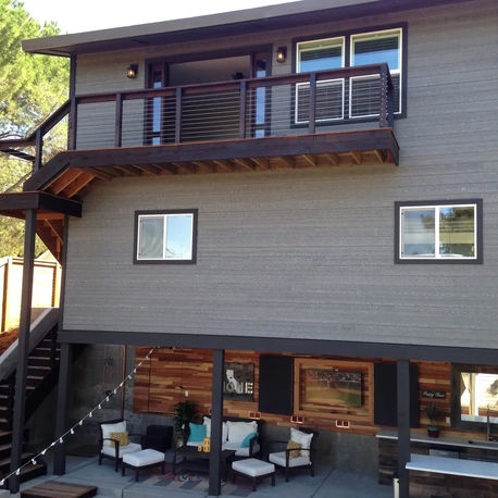 Renovated A-frame home with a new pool, spa and reclaimed-wood outdoor kitchen in Historic Folsom, CA
