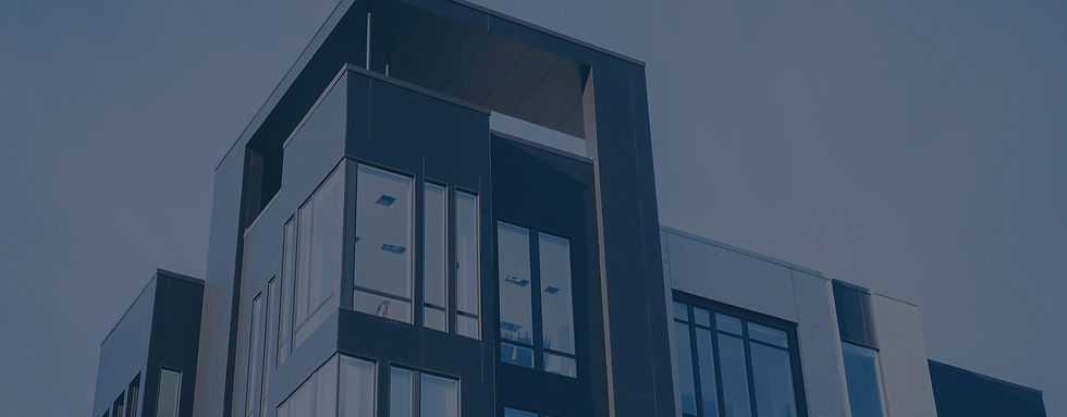 Modern commercial building facade