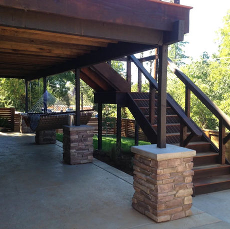 Renovated A-frame home with a new pool, spa and reclaimed-wood outdoor kitchen in Historic Folsom, CA