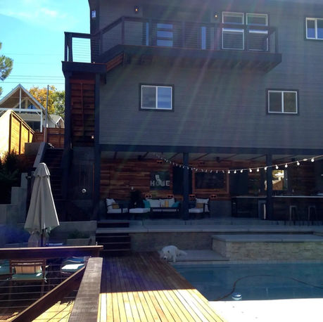 Renovated A-frame home with a new pool, spa and reclaimed-wood outdoor kitchen in Historic Folsom, CA