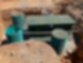 Advanced treatment septic tank and risers installed in rocky foothill soil in Placer County