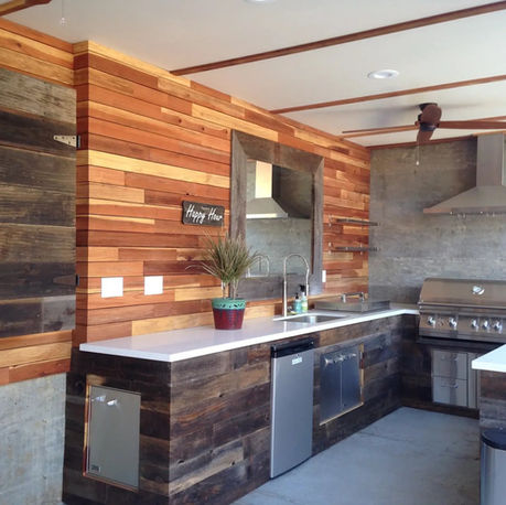 Renovated A-frame home with a new pool, spa and reclaimed-wood outdoor kitchen in Historic Folsom, CA