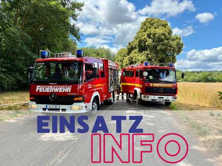Löschgruppenfahrzeuge im Einsatz