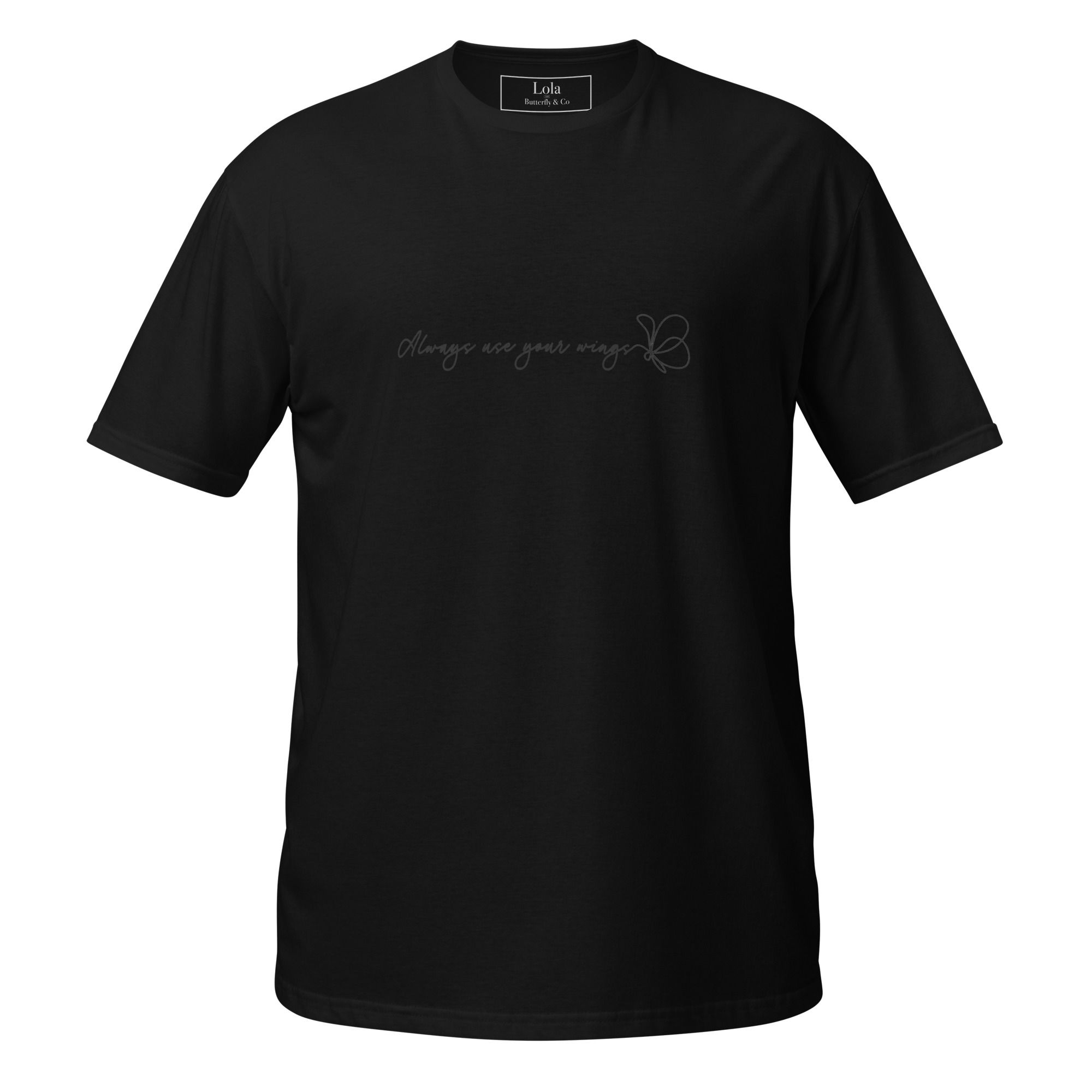 Always Use Your Wings Adult Unisex Soft Tee BT (Black)