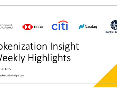 Tokenization Insight Highlights