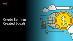 Crypto projects have earnings but are they created equal?