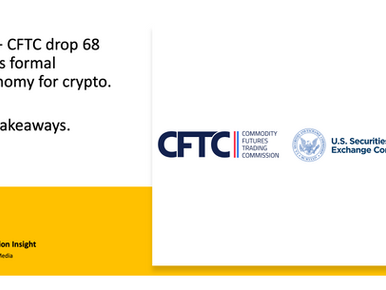 SEC & CFTC drops formal crypto taxonomy. Key takeaways.