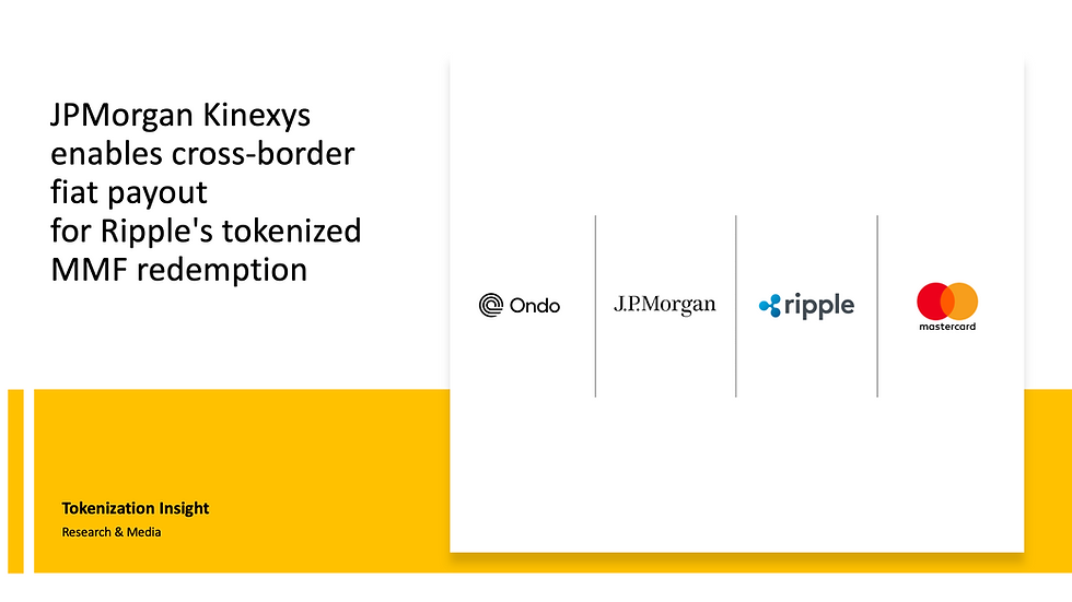 JPMorgan Kinexys tokenized MMF redemption