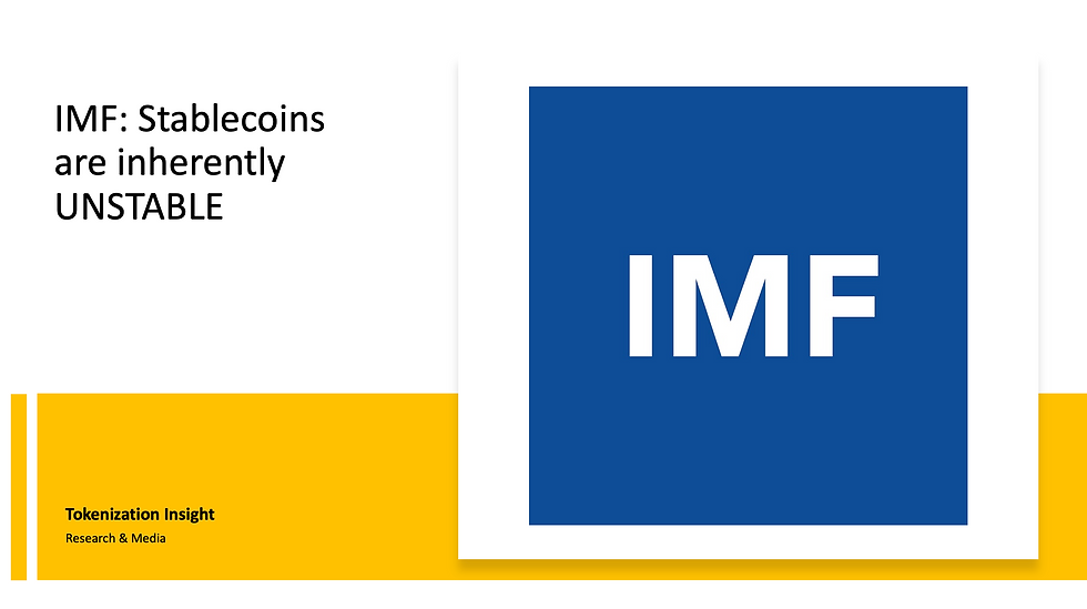 IMF unstable stablecoins
