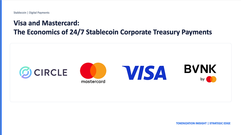 Visa and MasterCard: Stablecoin Payments and Liquidity Economics