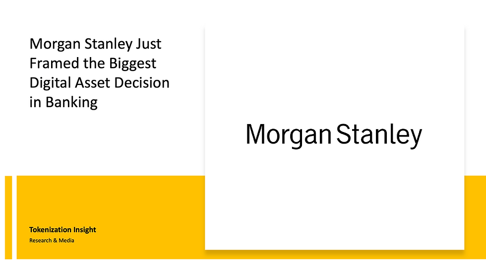 Biggest digital asset decision for banking