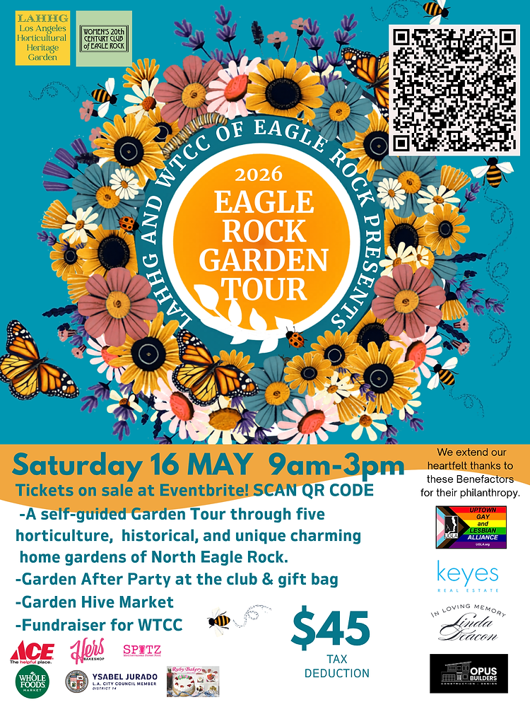 October Rock Eagle Rock Garden Tour -- Saturday, 5/16/26 @ 9a-3p